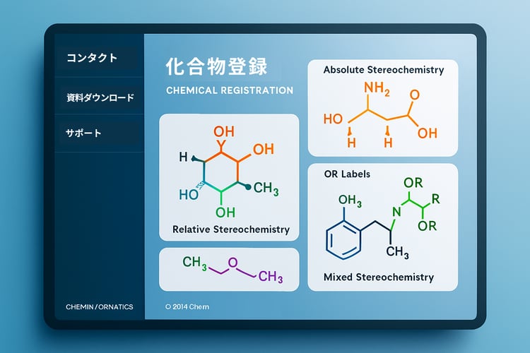 Compound Registrationにおける立体化学